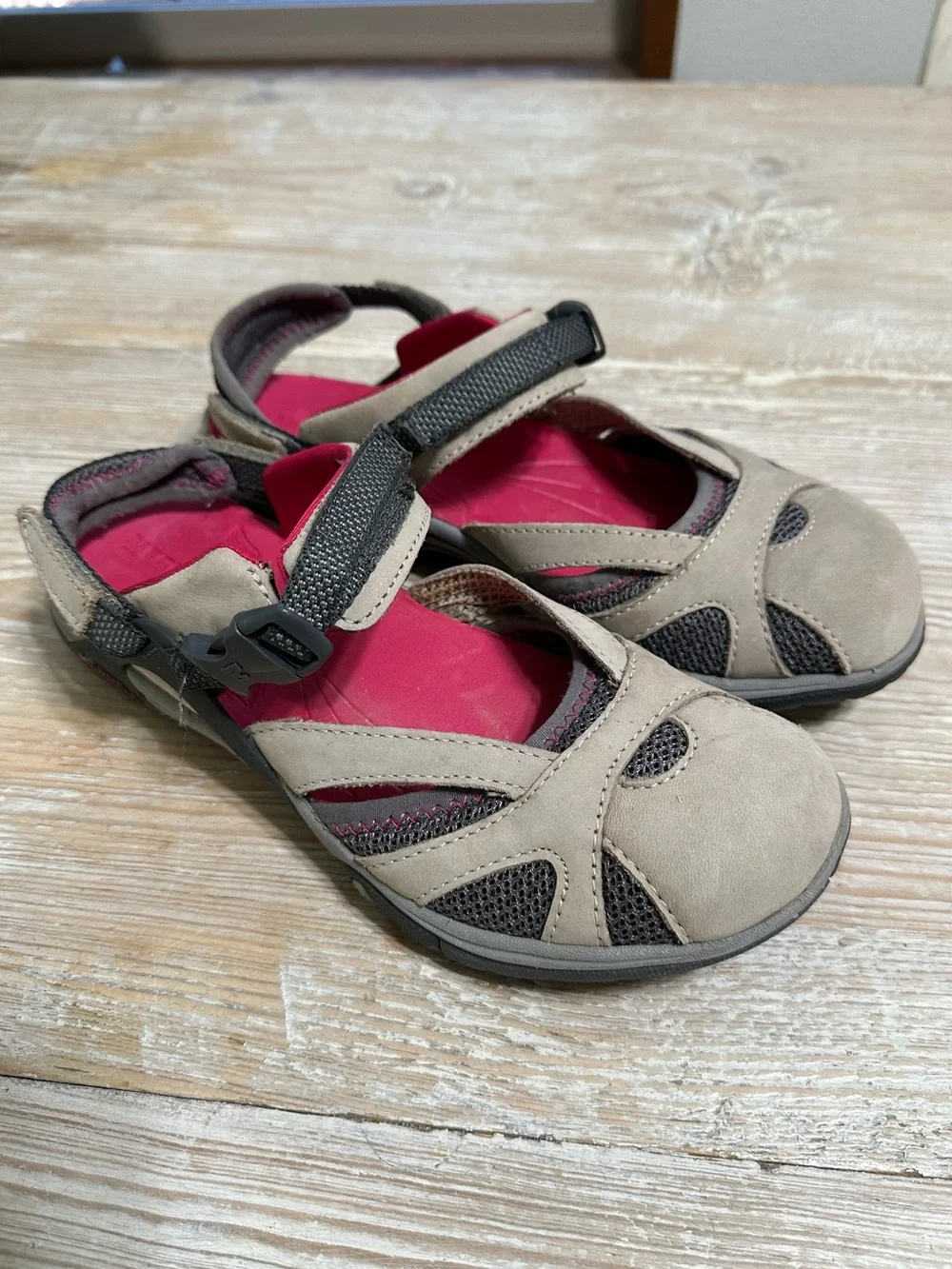Merrell Azura Wrap Wild Dove Mary Jane Trail Shoe Athletic Sandals Sz 7 Gorpcore